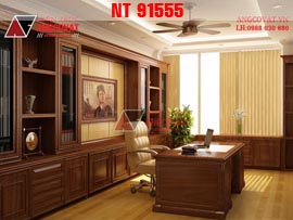 Nội thất phòng làm việc tại nhà đẹp phong cách tân cổ điển NT91555